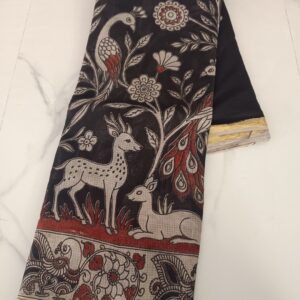 Purple Lotus Bird Saree